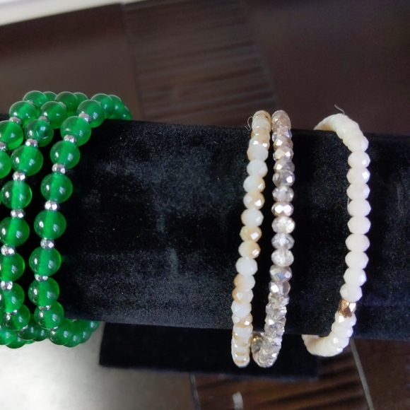 Beaded bracelets set of two - Picture 7 of 9